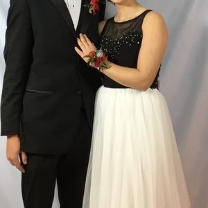 Black & White prom dress